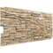 Ekena Millwork 45 3/4"W x 24 1/2"H x 1 1/4"D Canyon Ridge Stacked Stone StoneWall Faux Stone Siding Panel Sandstone PNU24X48CNSD - alternate 2